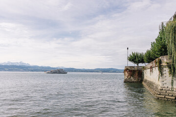 Fototapeta premium Langenargen, Bodensee, Schiff