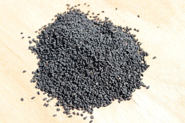 healthy and spicy Black Cumin stock