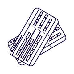 tickets flight line style icon