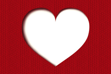 Obraz na płótnie Canvas Heart, love, romance or valentine's day icon for apps and websites on red rough background