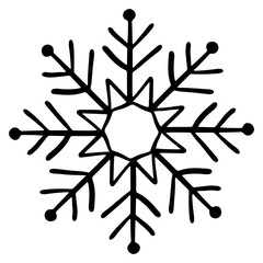 snowflake black on white background, isolated, vector, illustration, tattoo, laser cut, traditional holiday pattern, winter ornament