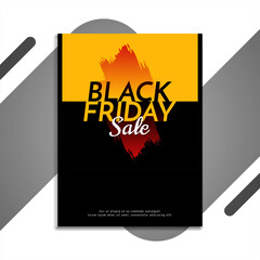 Abstract modern black friday sale brochure template