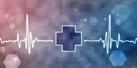 2D illustration medical structure background