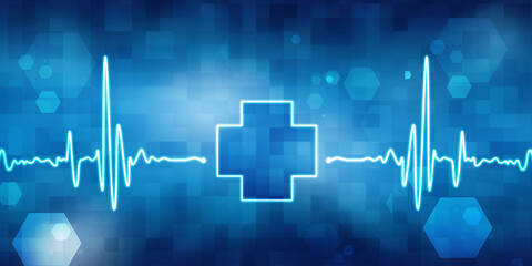 2D illustration medical structure background