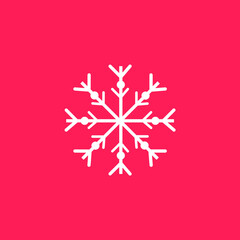 red christmas snowflake