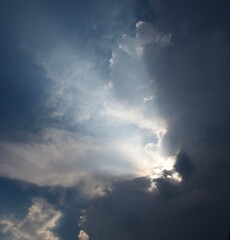 Fototapeta na wymiar Dramatic Heavenly Cloudy Weather 
