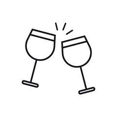 Cheers icon design isolated on white background