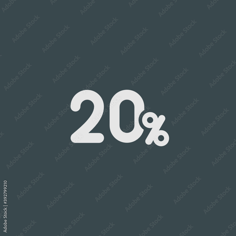 Sticker 20% - tile icon