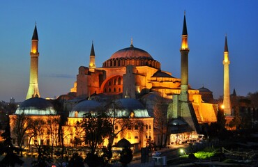Obraz premium View of Hagia Sophia in Istanbul, Turkey.