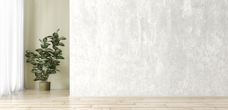 Interior background 3d rendering