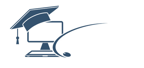 Obraz premium e learning logo