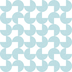 Geometric vector pattern with circles and semicircles. Modern abstract background with simple shapes and  texture.
