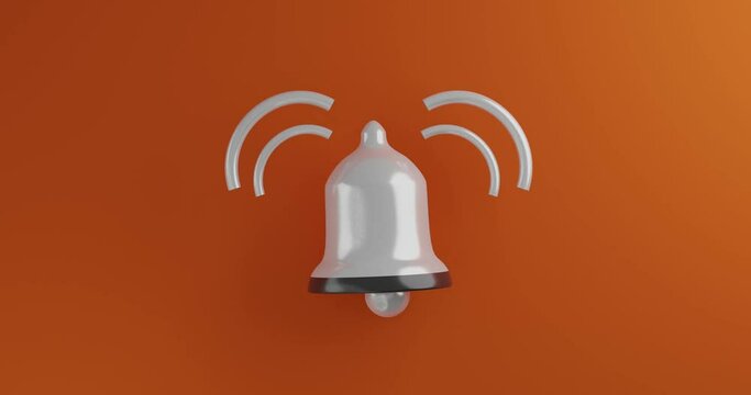 Ring the bell Icon 3D animation