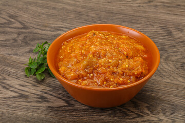 Caucasian cuisine - Mangal salad with vegetables