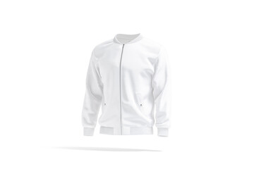 Blank white bomber jacket mock up, side view © Alexandr Bognat