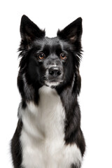 Border collie dog isolated on a white