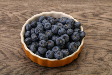 Ripe sweet tasty blueberries heap