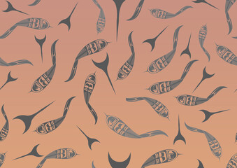 seamless pattern with feathers