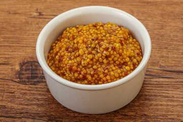 Dijon mustard sauce with seeds