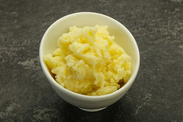 Mashed potato in the bowl