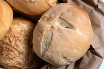 Homemade chorizo bread with Emmental cheese