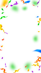 Streamers and confetti. Festive streamers tinsel a