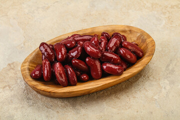 Canned red Kidney in the bowl
