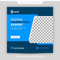 Digital Marketing Social Media Post Template Banner