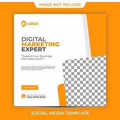 Social Media Post Template Digital Agency Marketing Banner