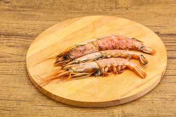Tasty big Langoustine over the board