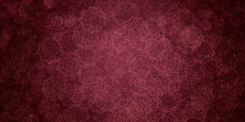 dark rich black red background, with ornate patterns mixed and scattered. abstract background with light center. universal backdrop for any decor - 392822282