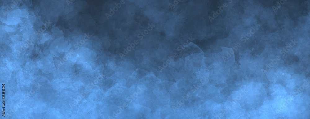 Canvas Prints blue dark deep abstract cute elegant background with light large spots and light grain. universal ba