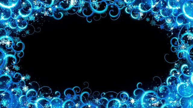 Christmas Magic Frame with Alpha Channel