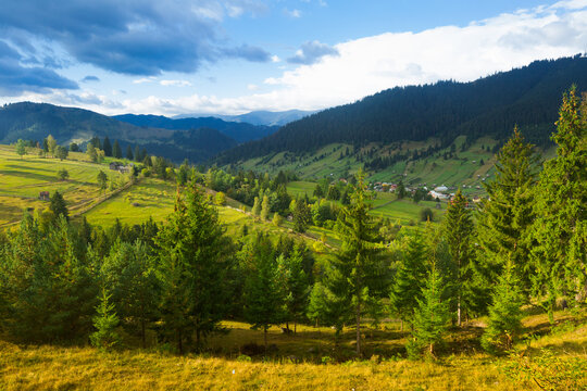 Karpaty is picturesque place on Bucovina in Romania.