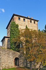 Fototapeta na wymiar Bobbio il Castello Malaspina dal Verme - Piacenza 