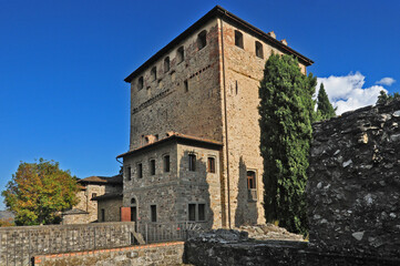 Fototapeta premium Bobbio il Castello Malaspina dal Verme - Piacenza 