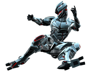 3D render of a robot