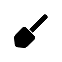 Shovel icon, logo isolated on white background