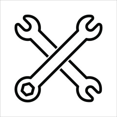 Service Tools vector icon. Illustration on white background.