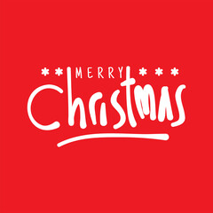 Merry Christmas Hand Lettering design, usable for banners, greeting cards, gifts etc.