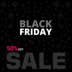 Black Friday, Sale and discounts banners