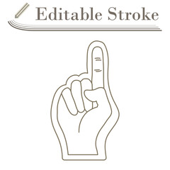 American Football Foam Finger Icon