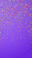 Festive energetic confetti. Celebration stars. Rai