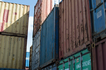 Fototapeta premium container cargo containers
