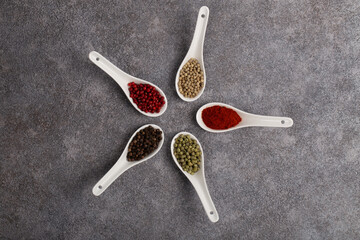 Four Seasons Pepper on beautiful textured background