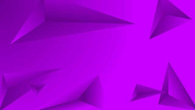 Abstract Purple Polygon On Gradient Background. Illustration .