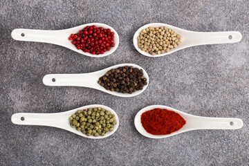 Four Seasons Pepper on beautiful textured background