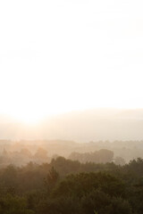 Fototapeta premium misty morning in the mountains