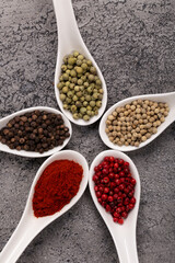 Four Seasons Pepper on beautiful textured background