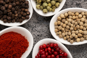 Four Seasons Pepper on beautiful textured background